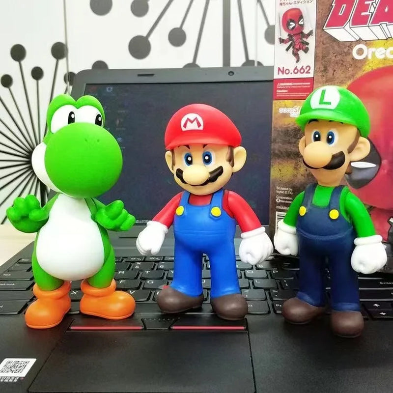 New Anime Large Size Bowser Figures PVC Bros Hat Can Take off Toy Model for Kids