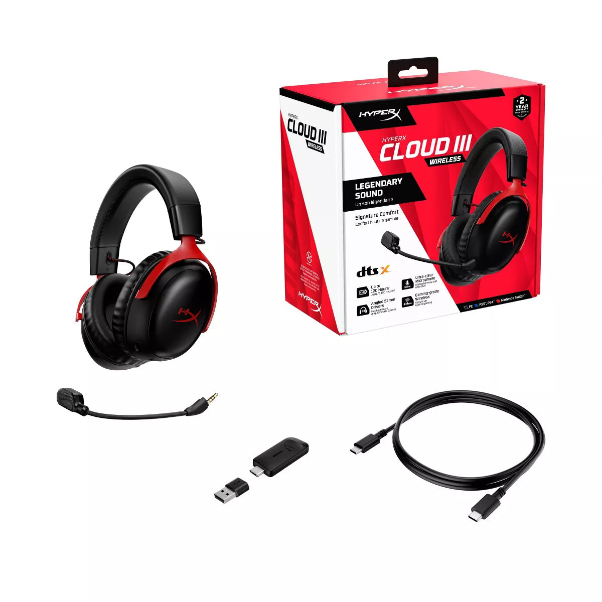 Wireless Gaming Headset for Pc/Playstation 4/5/Nintendo Switch