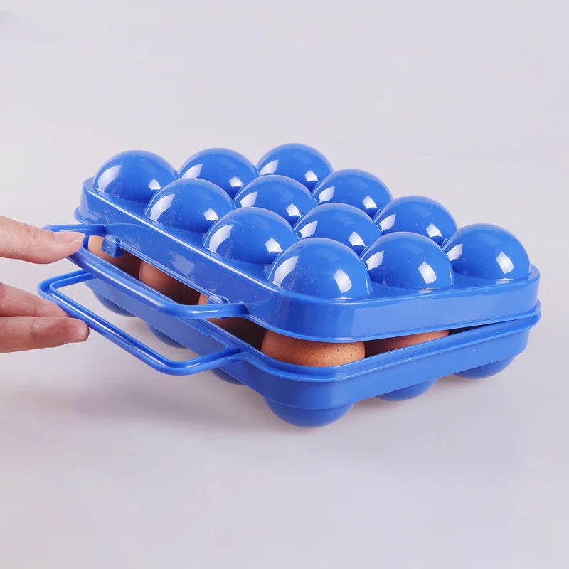 2 Grid Egg Storage Box Portable Egg Holder Container for Outdoor Camping Picnic Eggs Box Case Kitchen Organizer Case