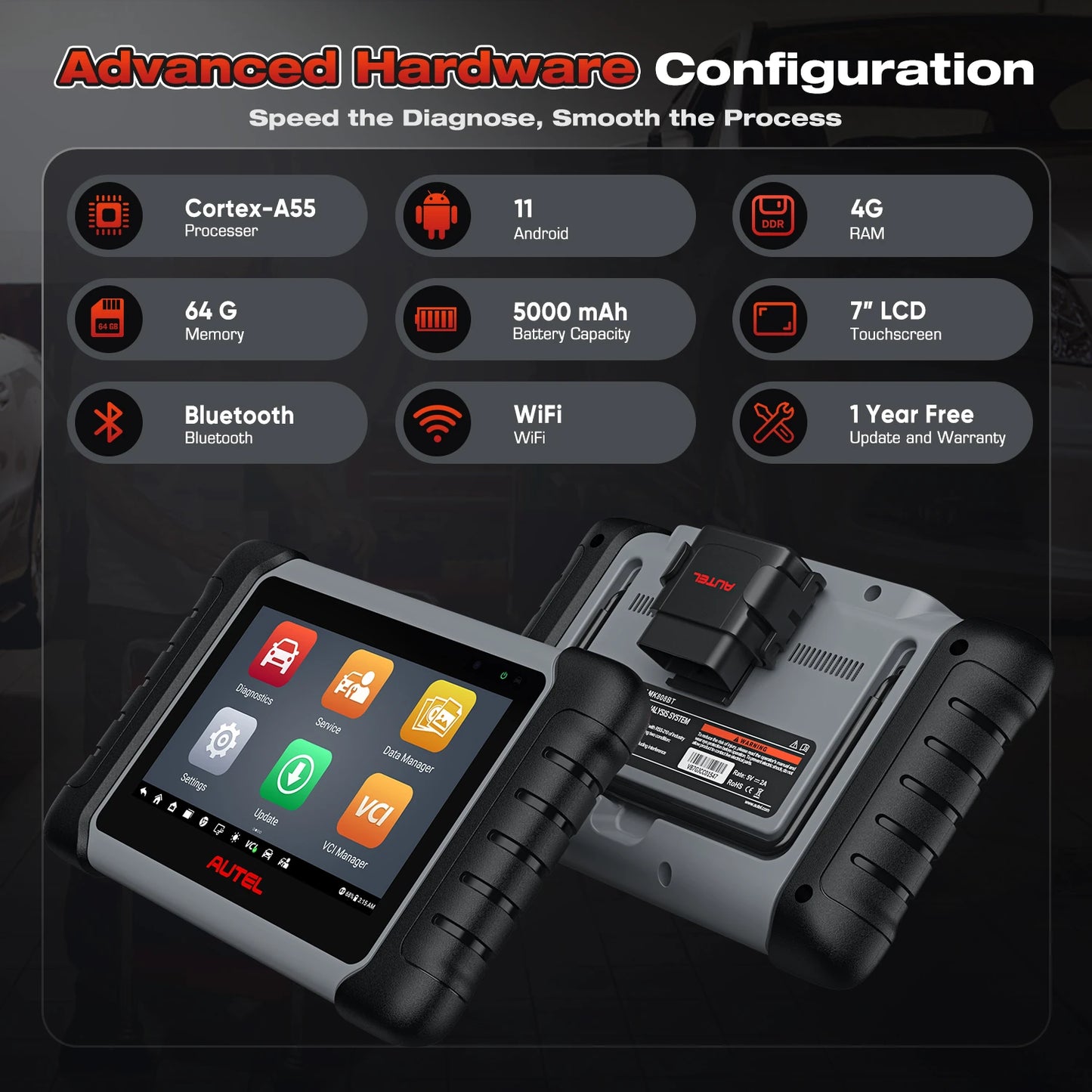 Autel Maxipro MP808BT PRO Auto Diagnostic All System Scanner Upgrade of DS808 Same Function as MS906