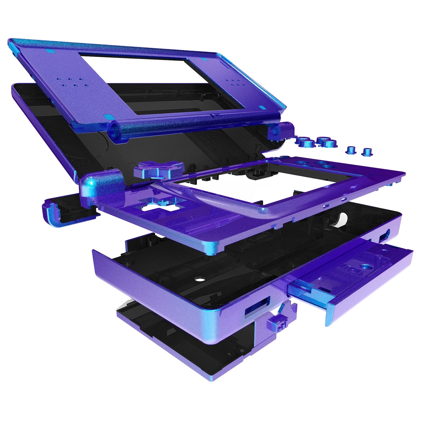Replacement Full Housing Shell for Nintendo DS Lite, Case Cover with Buttons, Screen Lens for NDSL - Single Series