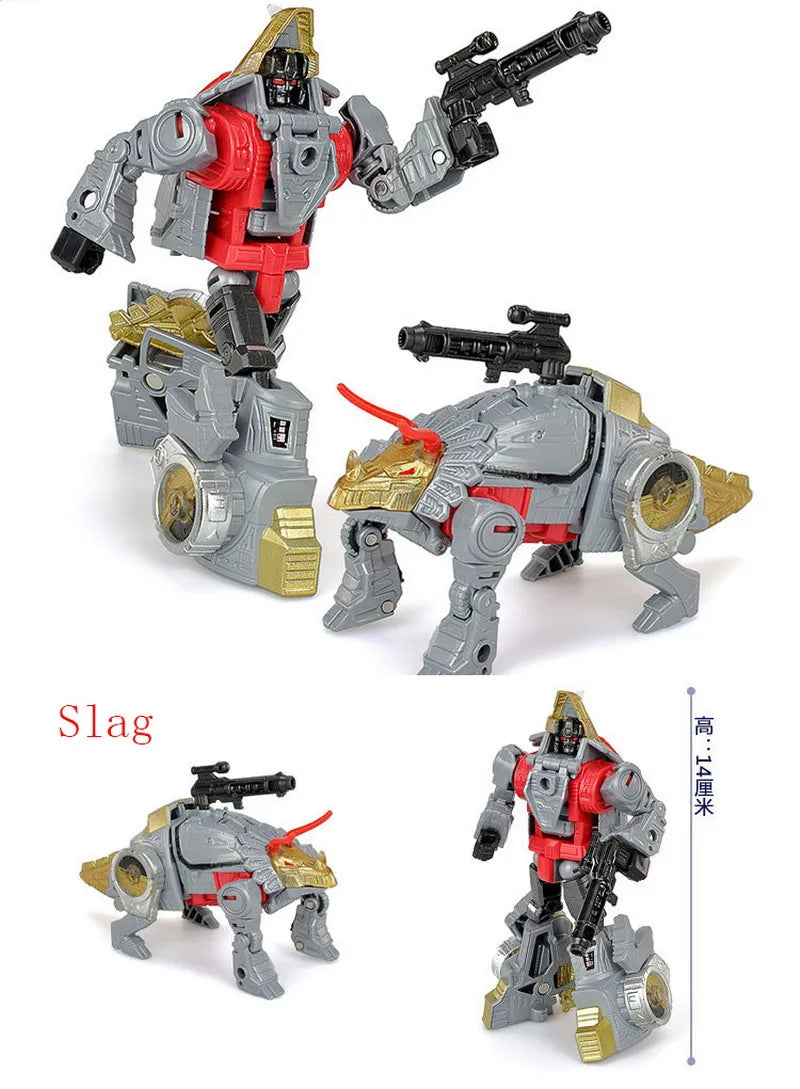 BPF 5IN1 Combination Transformation Toy G1 Dinosaur Dinoking Volcanicus Deformation Grimlock Swoop Sludge Slag Snarl Model Robot