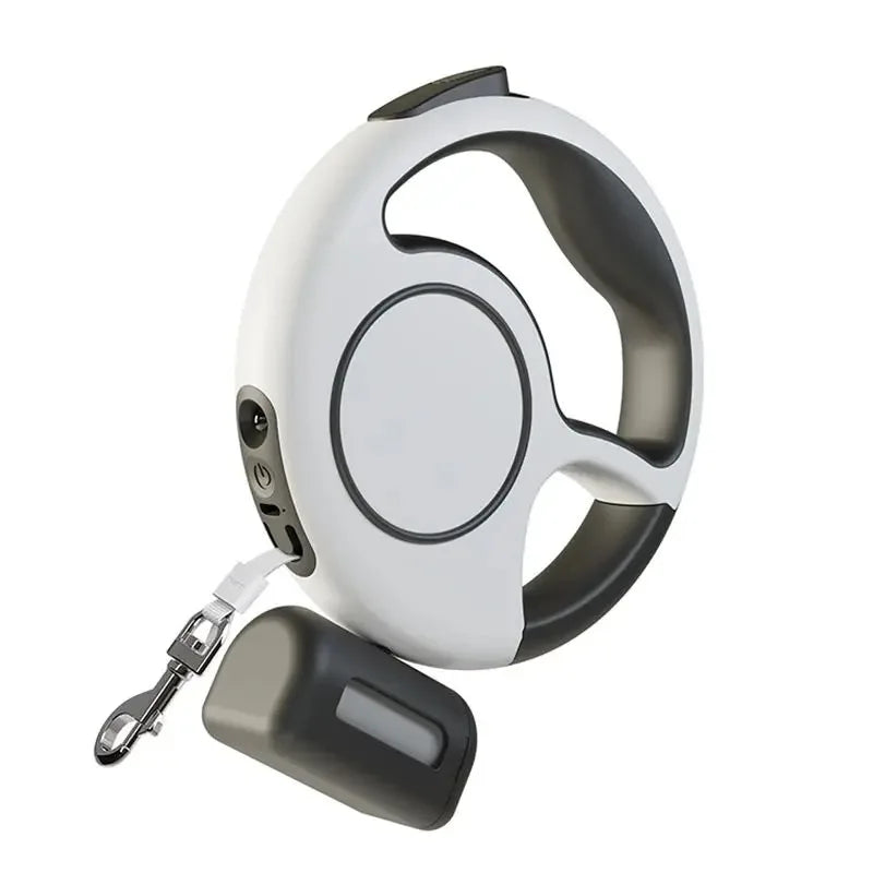 3M Retractable Dog Leash with LED Light, 500Mah USB Rechargeable, Anti-Pull & Night Safety Walking Lead for Pet