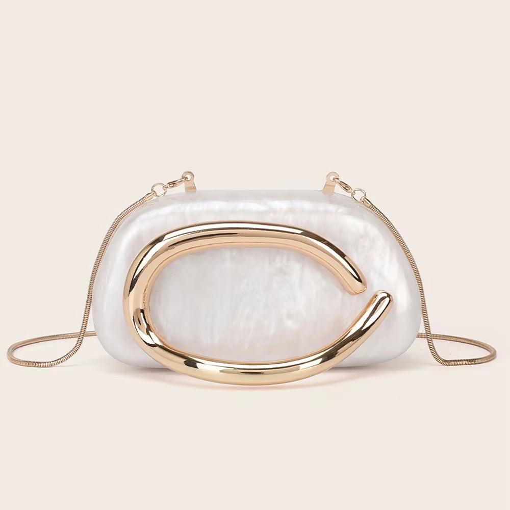 Fashion Women'S Handbag Bride Metal Gold Women Luxury Evening Banquet Clutch Bag Shoulder Wedding Purse Party Crossbody Bag