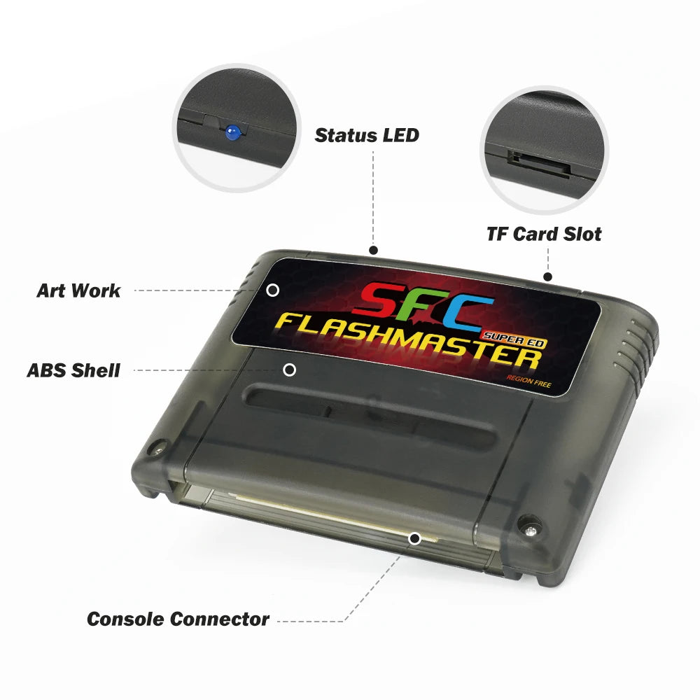 SFC Game Card 3000 in 1 with 8GB TF Card Game Card for Nintendo SNES SFC Game Console with TF Card
