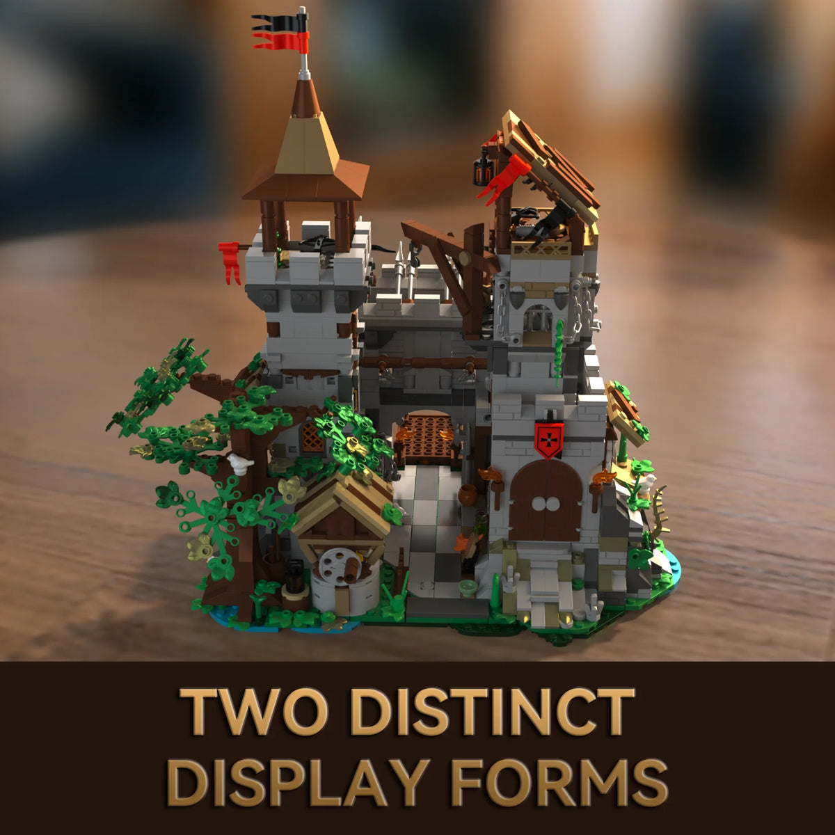 2568-Piece Medieval Knight's Fortress Building Blocks Set - MOC Bricks Model for Assembly and Display, Perfect for Holiday Gifting