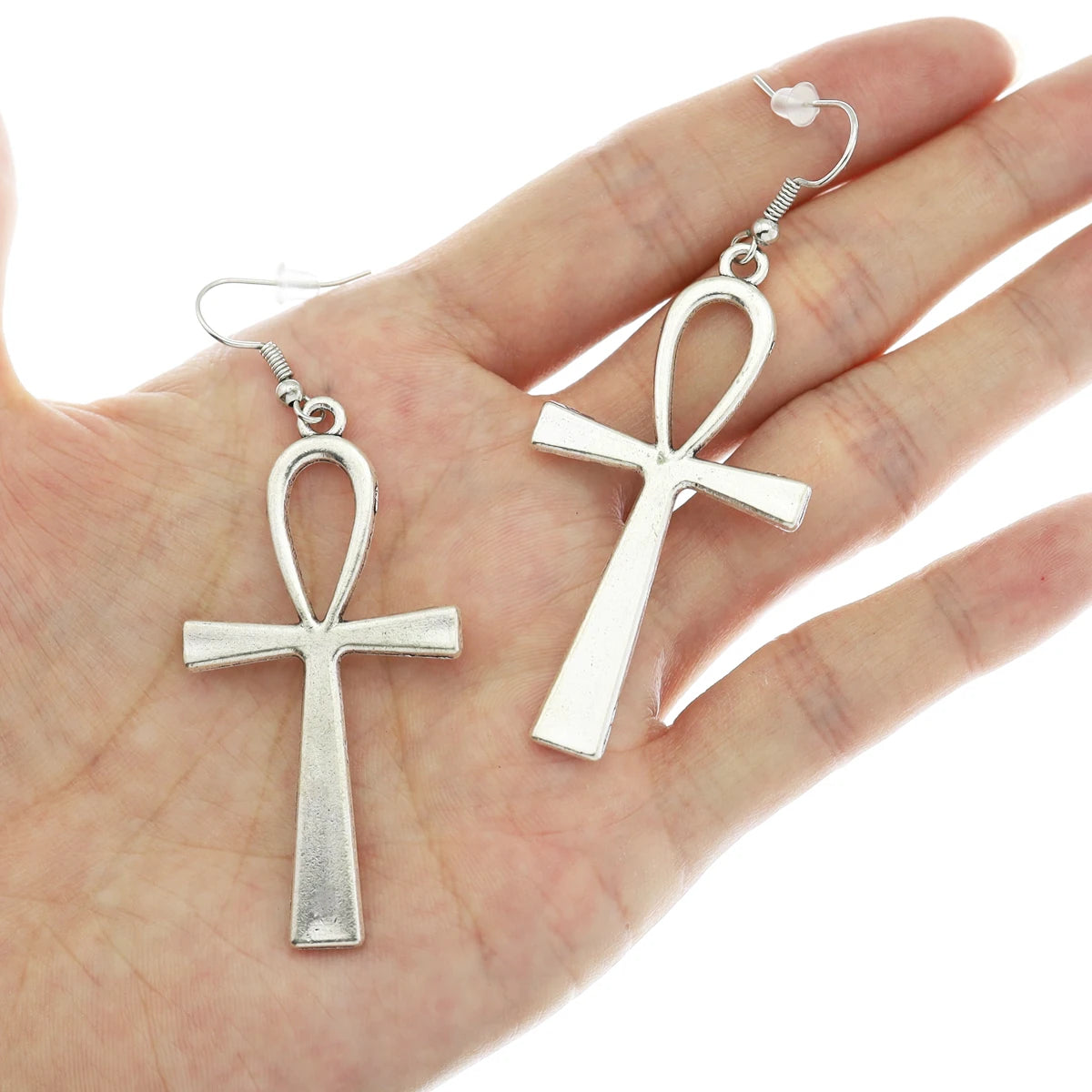 Vintage Egyptian Life Big Ankh Cross Pendant Long Chain Choker Necklace Jewelry Fashion Unisex Accessories Dropshipping