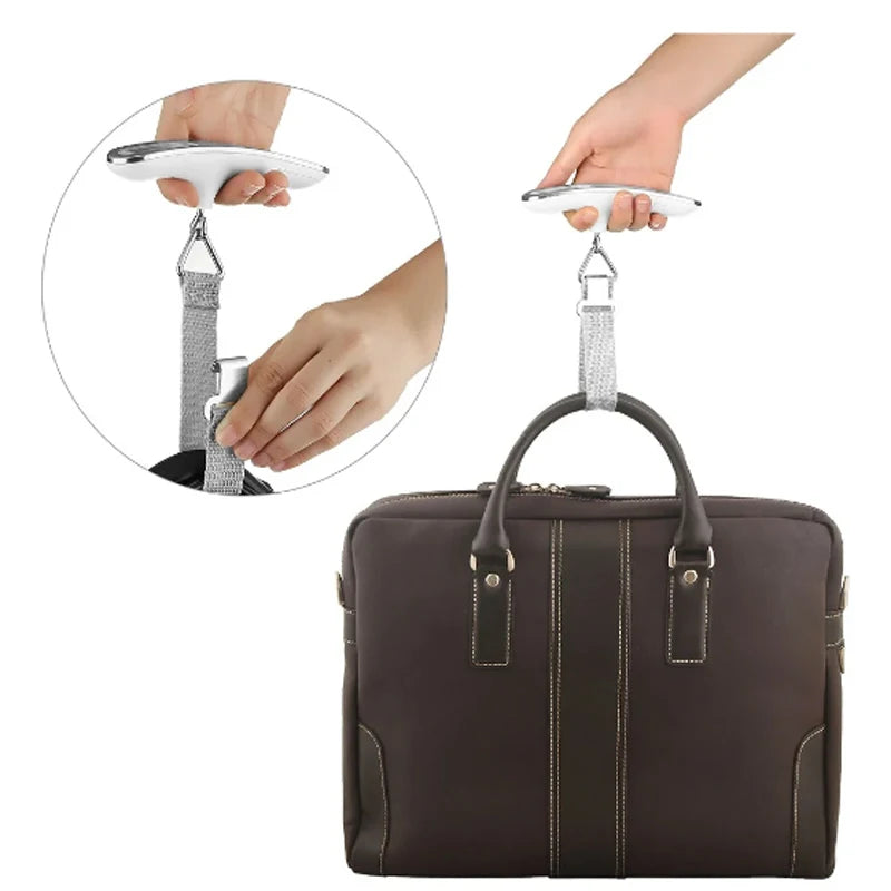Portable Electronic Scale Digital LCD Hanging Scale 110Lb/50Kg Luggage Suitcase Travel Baggage Bag Weight Scale Balance Tool