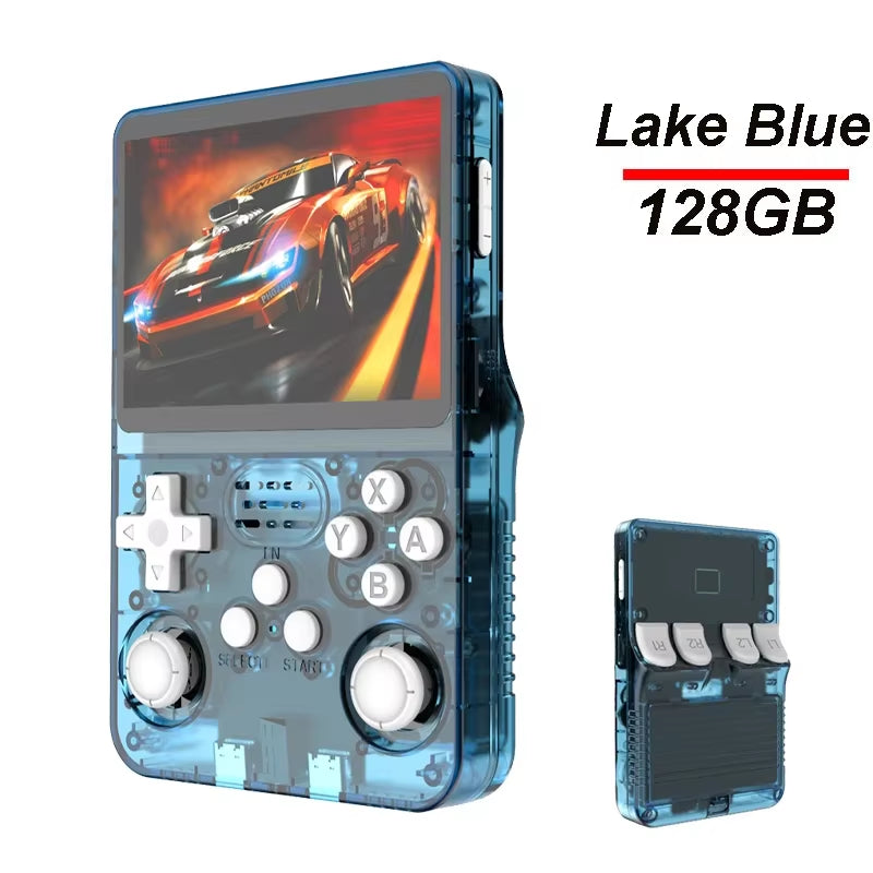 R36S Game Console Linux System 64G Portable Video Consoles 3.5 Inch IPS Screen with Retro Games Pocket Handheld Game Players