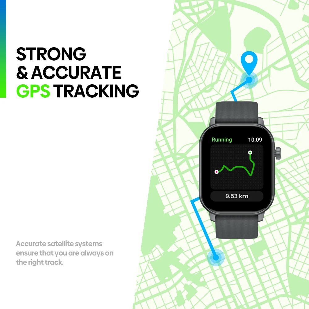 GTS 3 GPS 2.01" Screen Sports Smartwatch Make/Receive Phone Calls Heart Rate Spo2 Stress Tracking Smart Watch