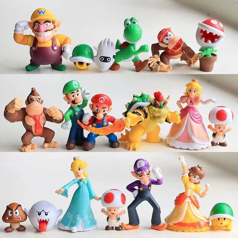 New Anime Large Size Bowser Figures PVC Bros Hat Can Take off Toy Model for Kids