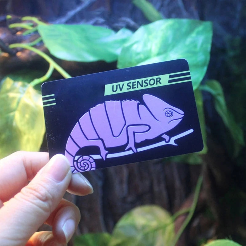 Reptile UVB Light Lamp Bulb Test Card UV Tests Paper Reptiles Terrarium Lamp Life Effective Tester Meter Pet Supplies