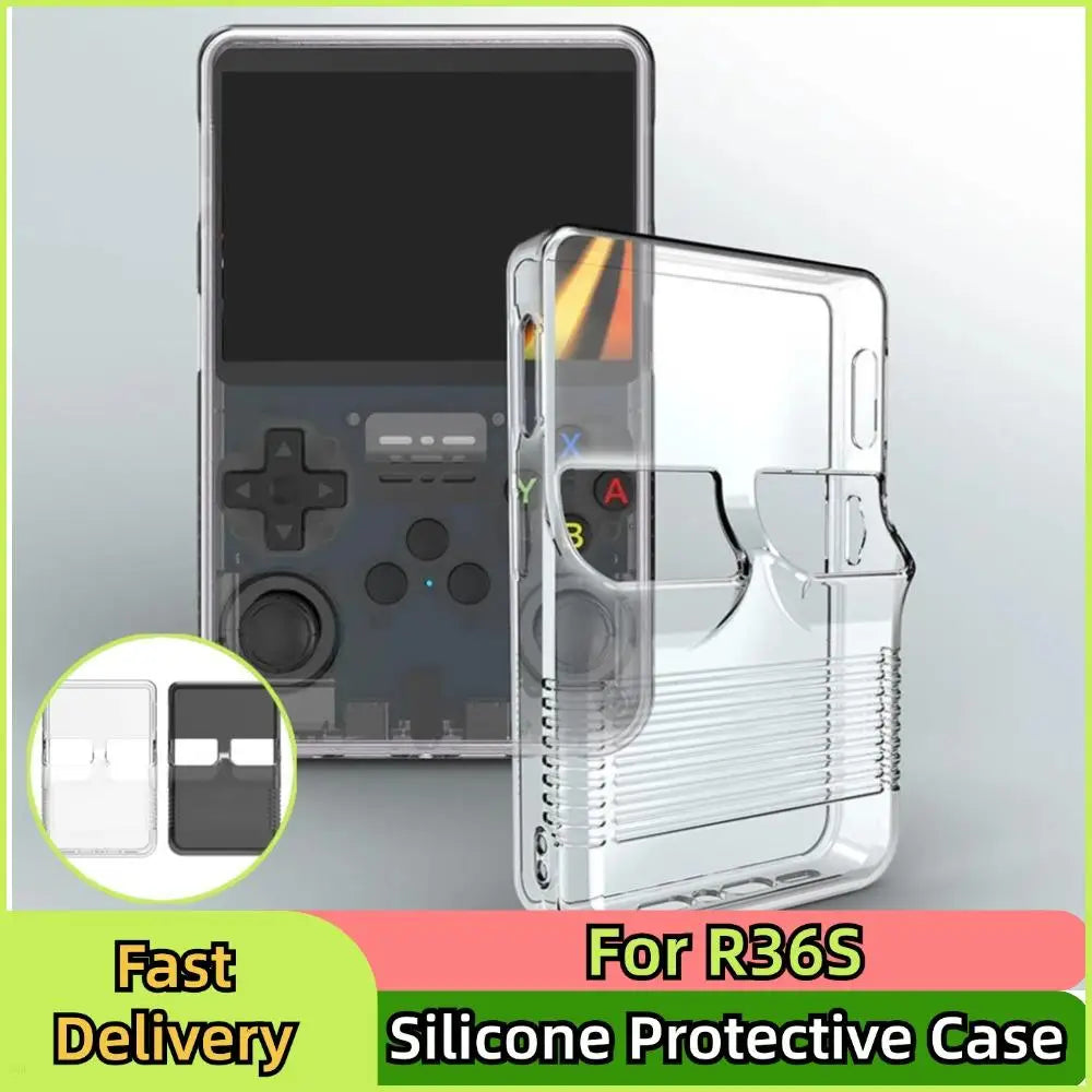 Portable Game Console Protective Case for R36S Silicone Protective Cover Antiscratch Storage Box Washable Silicone Case for R36S