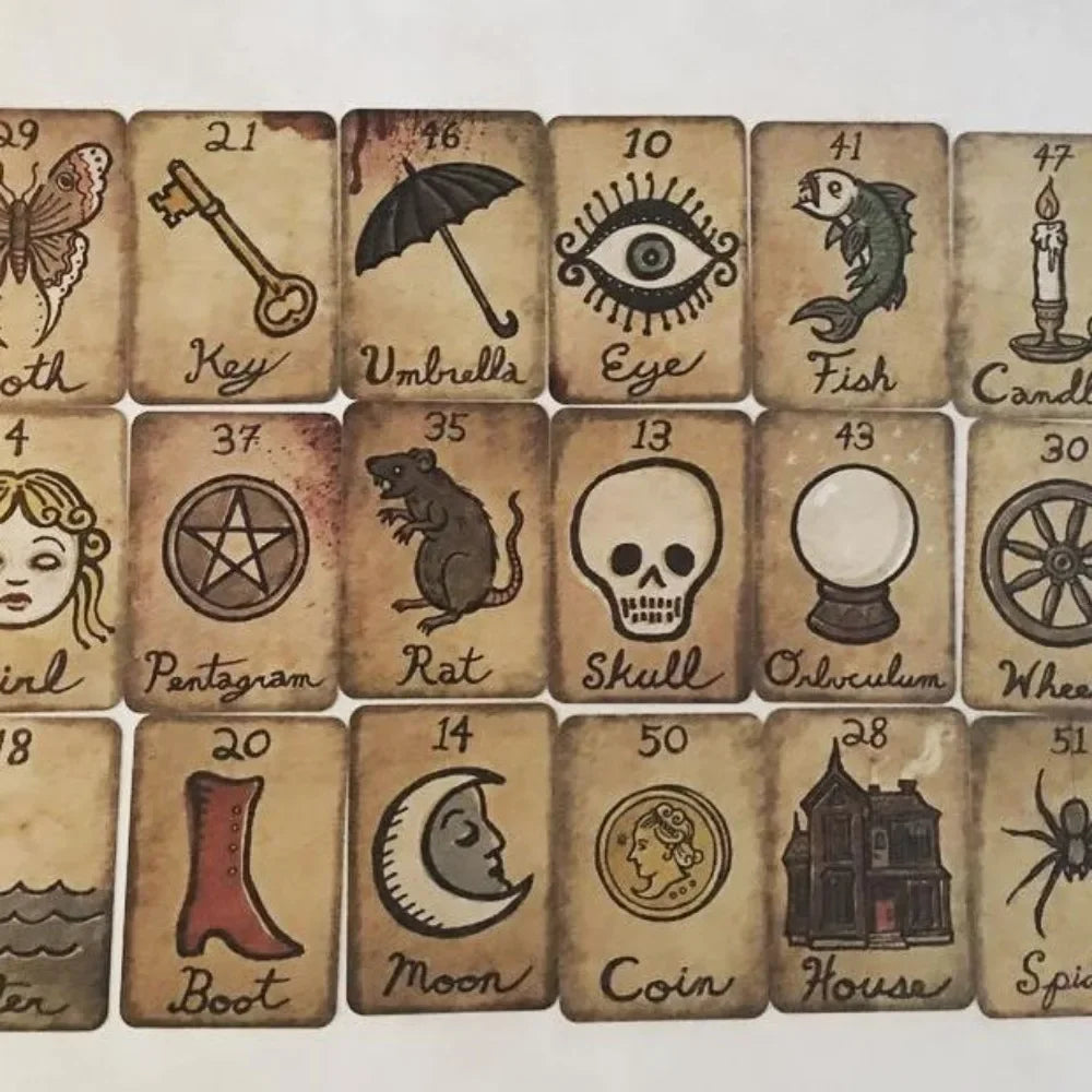 6.3*8.9Cm Mildred'S Secret Pocket Oracle Deck 88 Pcs Oracle Cards DELUXE EDITION