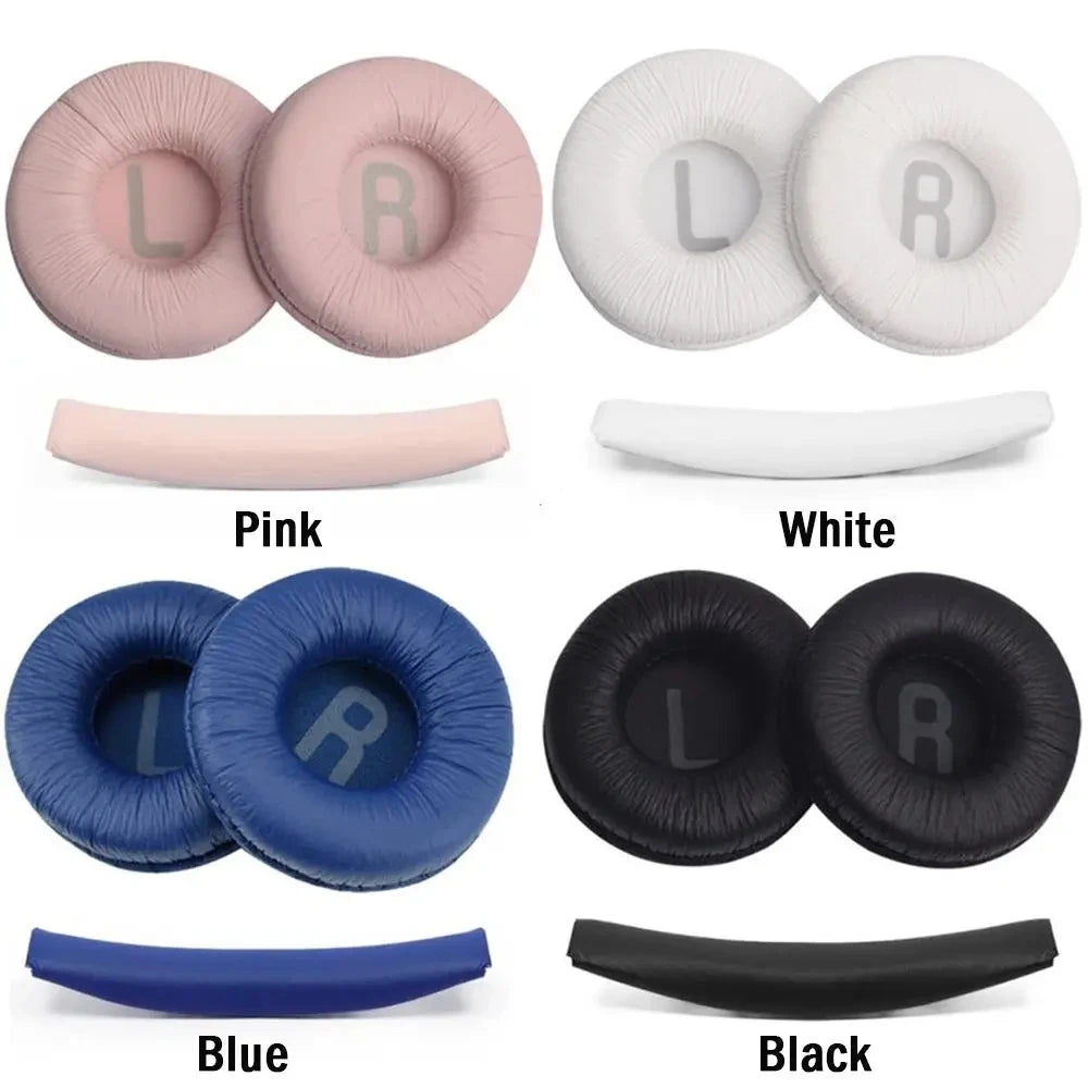 Replacement Ear Pads Soft Leather Foam Pads for JBL Tune 600, T450, T450BT, T500BT, JR300BT, 70Mm, 1 Set