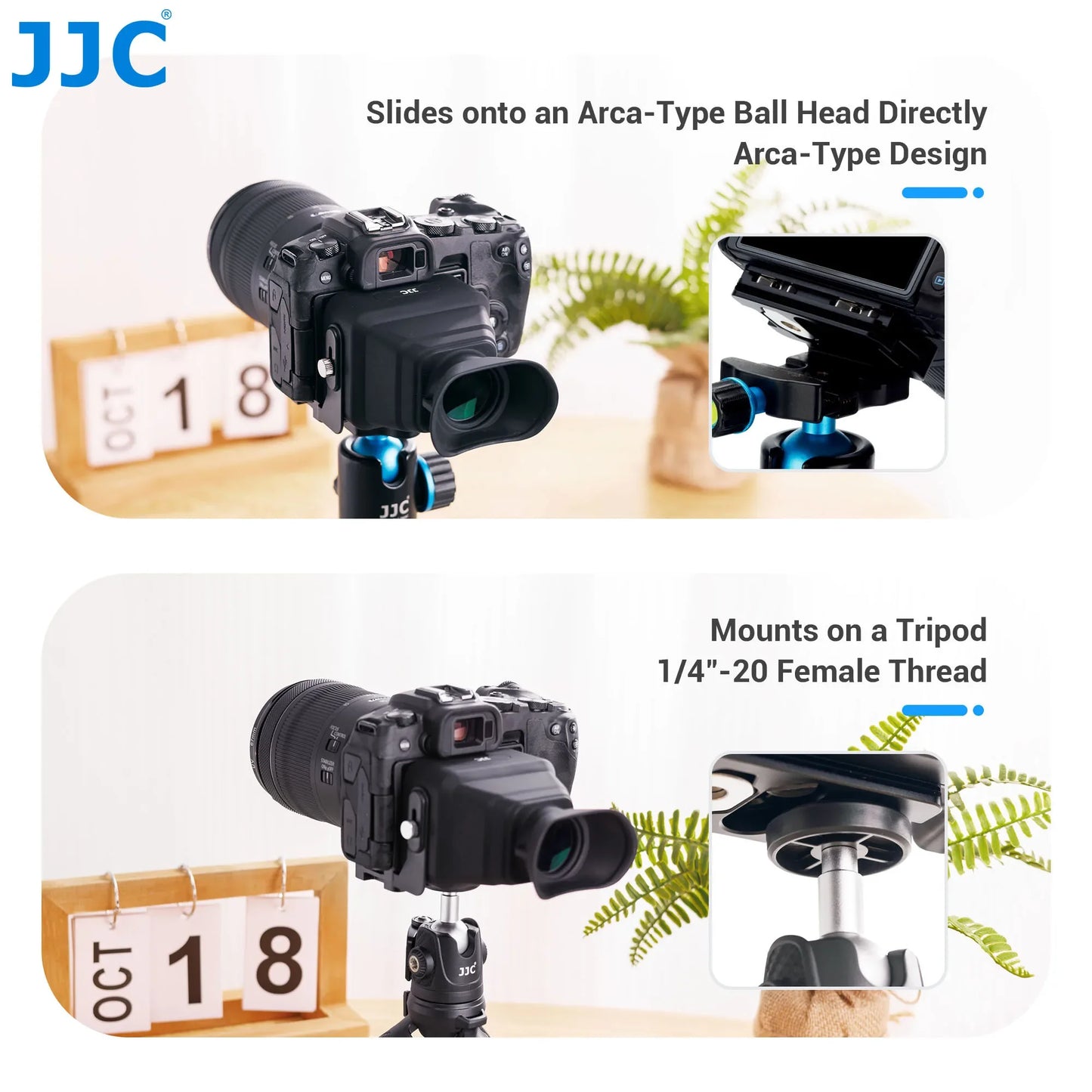 JJC 3X LCD Viewfinder Camera Extender Eyecup Eyepiece Collapsible Fit 3.0" Screen for Nikon Z30 Sony ZV-1 ZV-1F RX100 Canon G7X