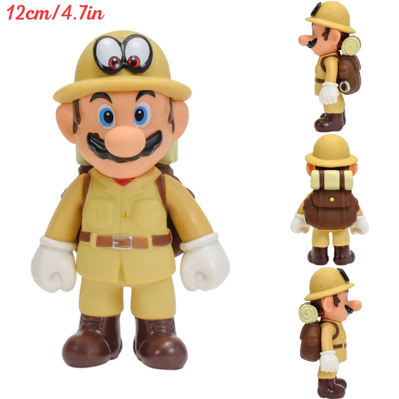 MARIO Series Princess Peach Bowser Cool PVC Action Figure Toys Mario Bros Koopa Troopa Donkey Kong Cappy Anime Model Dolls Gifts
