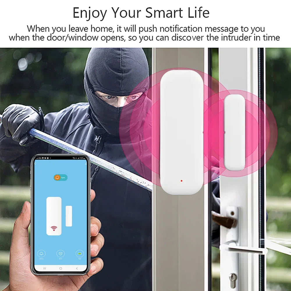Wifi Door Sensor Window Sensor Smart Home Wireless Door Detector Smart Life APP Remote Control for Alexa Google Home