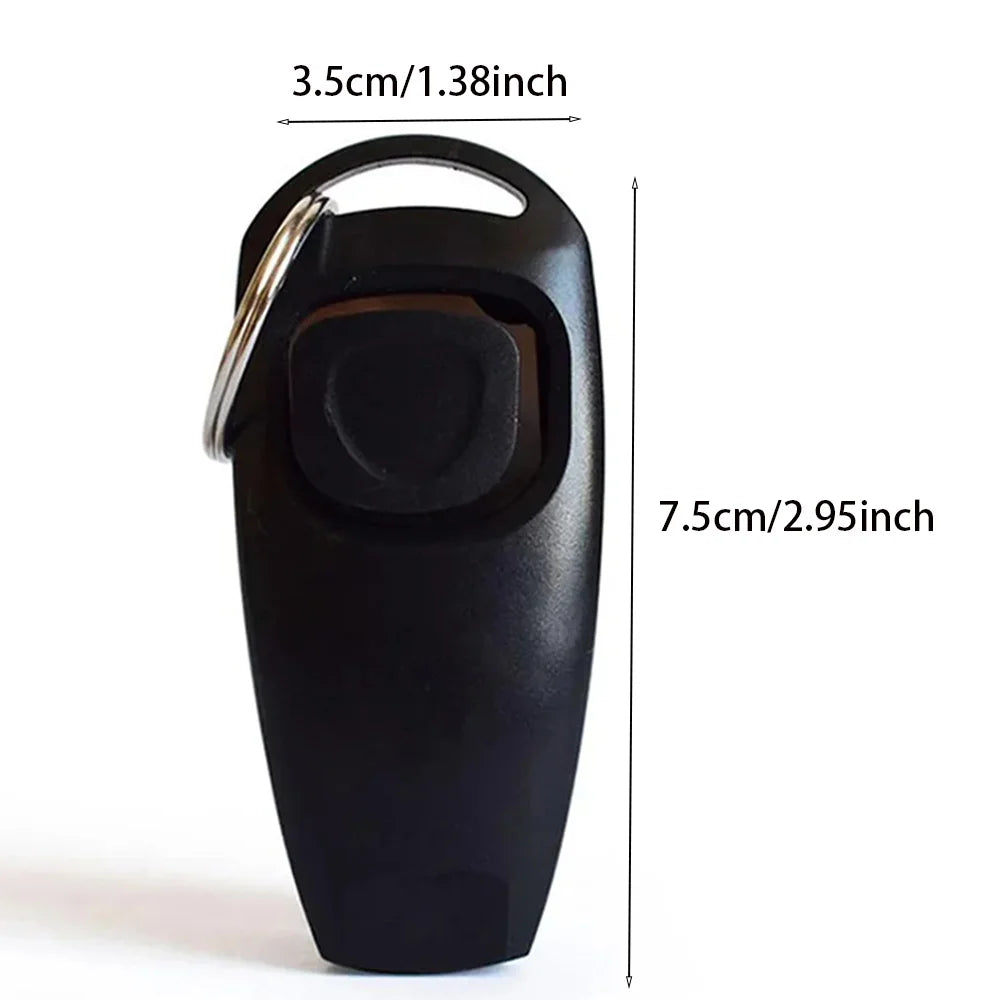 Pet Dog Training Clicker Pet Dog Whistle Key Ring and Wrist Strap Dog Trainings Behavior Pet Supplies for Obedience Commands