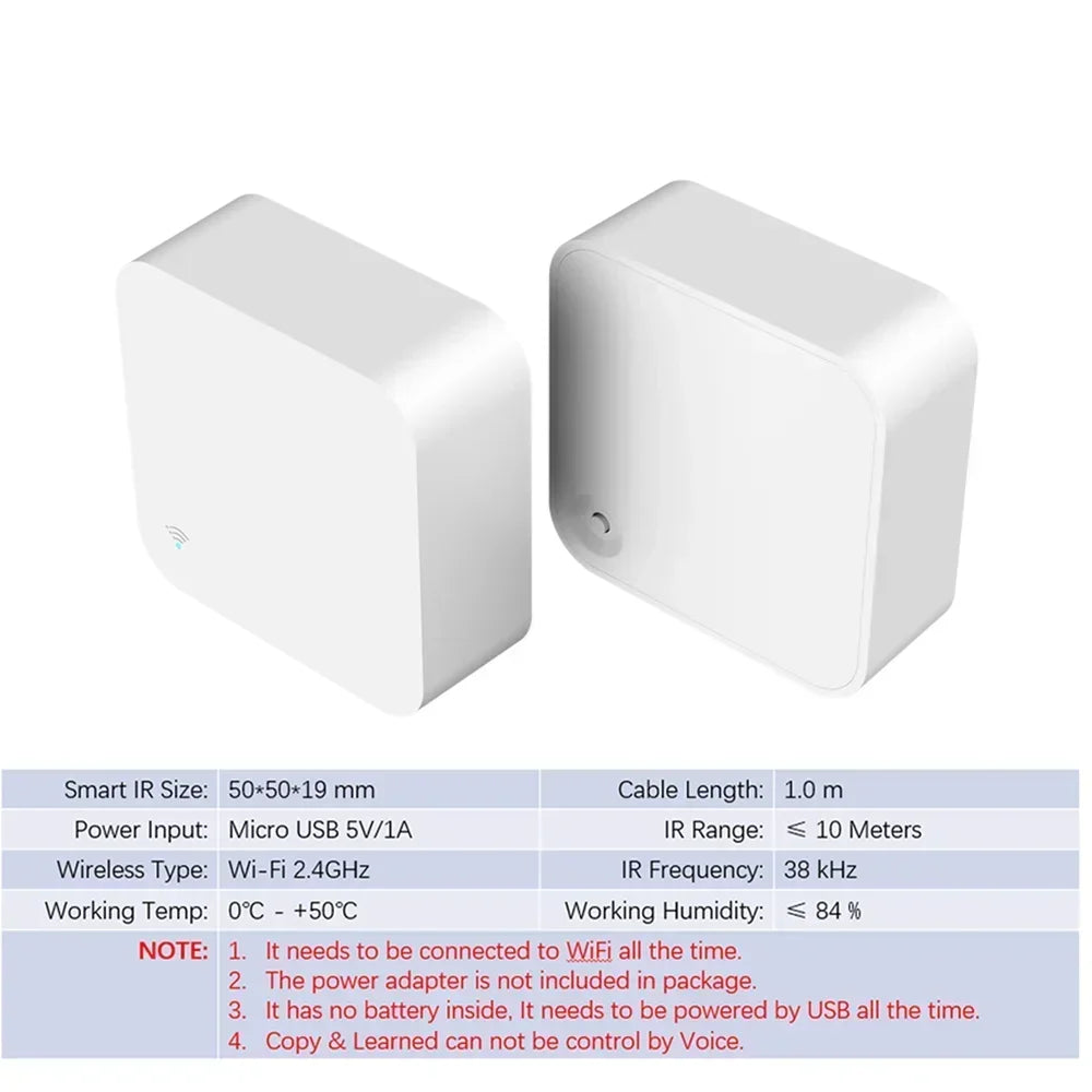 Wifi IR Remote Control Smart Universal for TV Air Conditioner Alexa Remote Control Work with Google Home Yandex Google