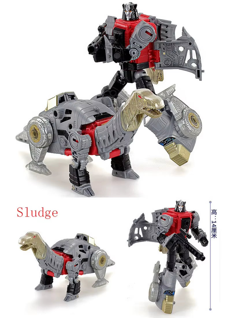 BPF 5IN1 Combination Transformation Toy G1 Dinosaur Dinoking Volcanicus Deformation Grimlock Swoop Sludge Slag Snarl Model Robot