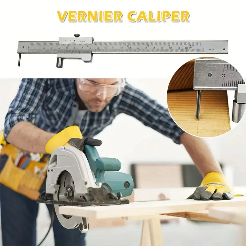 0-200Mm Marking Vernier Caliper with Carbide Scriber Parallel Marking Gauging Ruler Measuring Instrument Tool Send 1Ps Needle