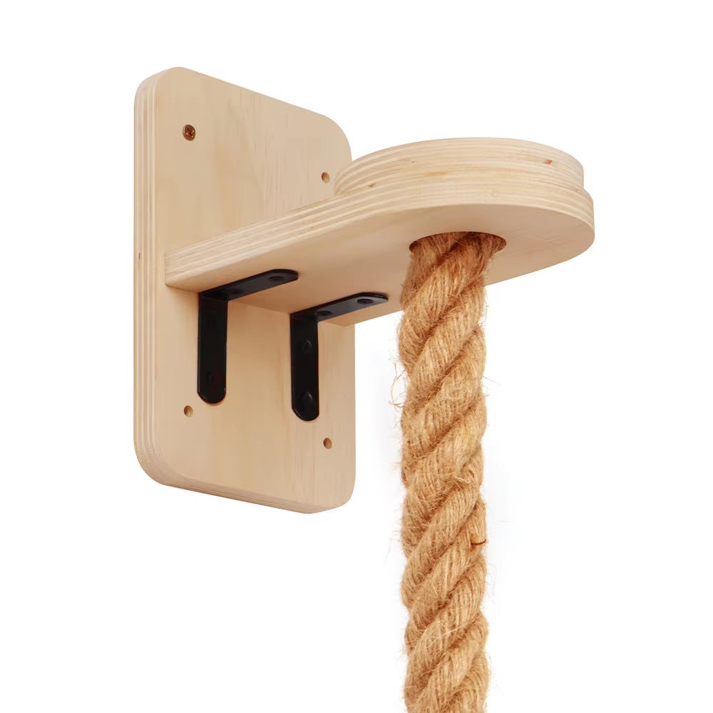 Wall-Mounted Cat Climbing Shelf with Four-Step Stairway and Sisal Scratching Post for Enhanced Pet Play and Comfort