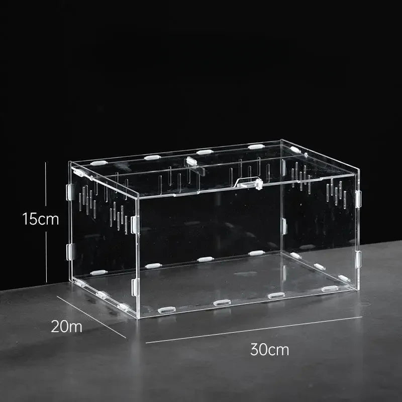 Reptile Habitat Terrarium Breeding Box Acrylic Case Nano Arboreal Tarantula Enclosure Spider Scorpion Bearded Dragon Habitat
