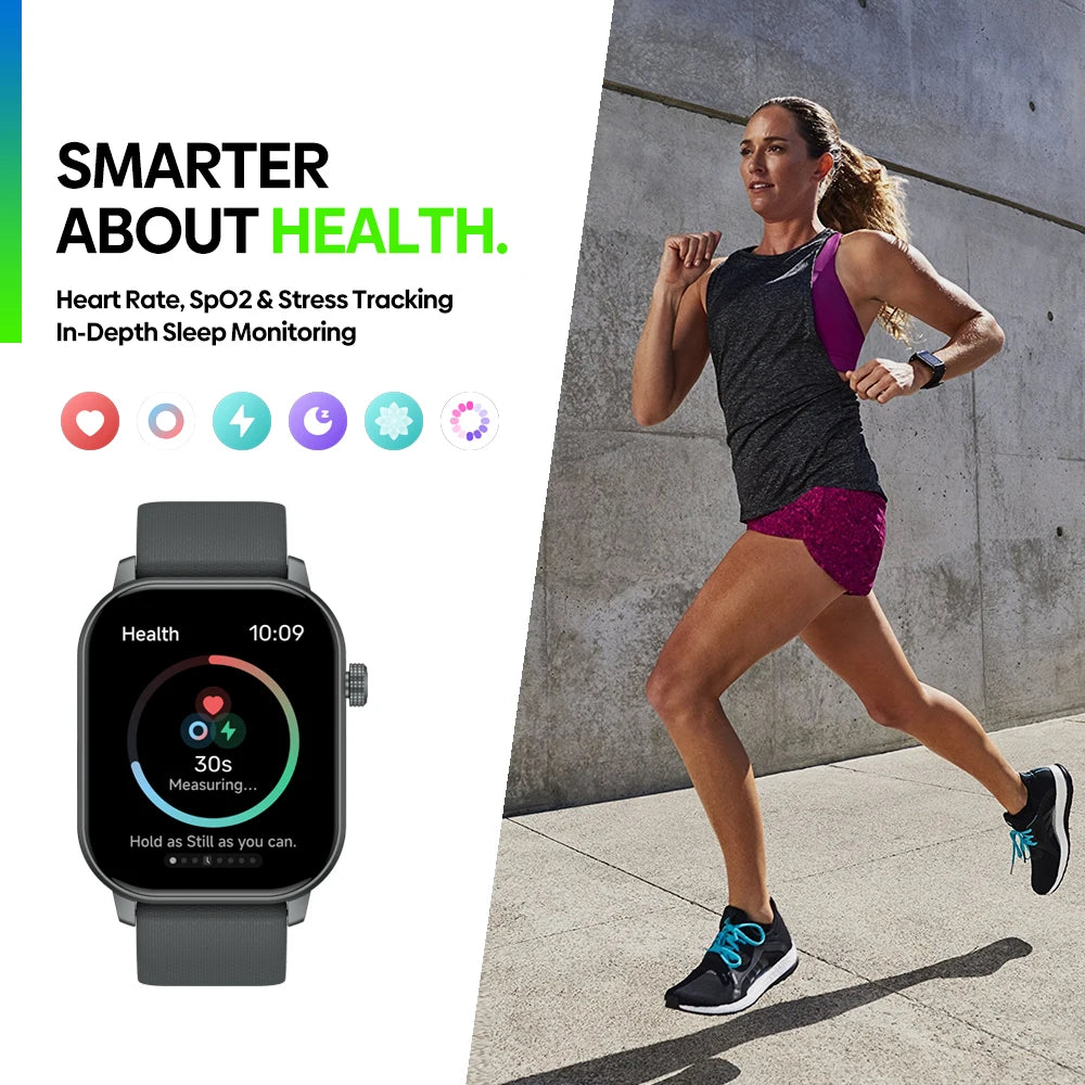GTS 3 GPS 2.01" Screen Sports Smartwatch Make/Receive Phone Calls Heart Rate Spo2 Stress Tracking Smart Watch