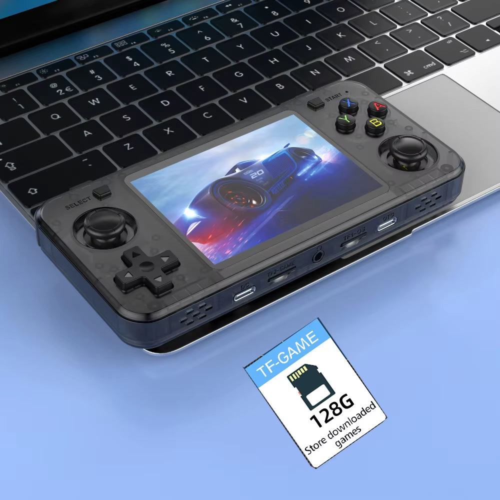 New R36H Retro Handheld Console Open-Source Linux System Classic Game Consoles 3.5 Inch IPS Screen 64G Portable Video Player