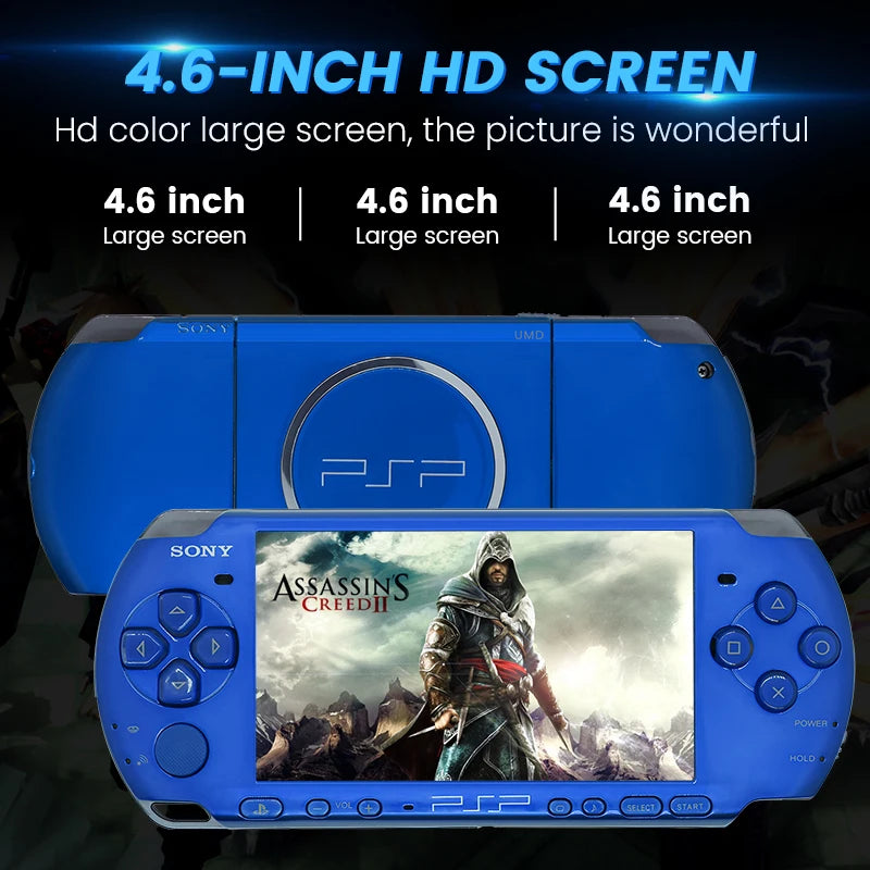 PSP 3000 VIBRANT BLUE (PSP-3006) Original Game Console Sony PSP3000 Handheld Arcade Game Console (+Free Games)