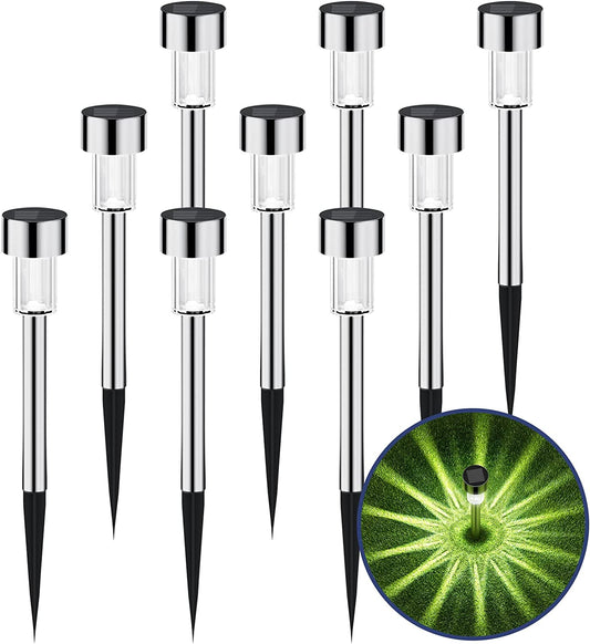 12-Pack of Solar Outdoor Lights: Waterproof & Powerful Landscape Lighting for Pathways, Patios, Yards, Lawns, Walkways, Decks, and Driveways