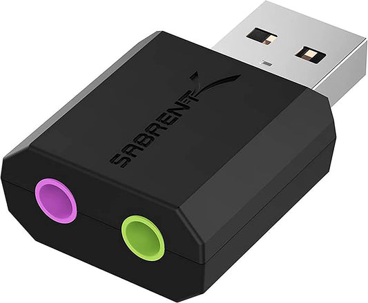 USB External Stereo Sound Adapter for Windows and Mac: Effortless Plug and Play with No Drivers Required