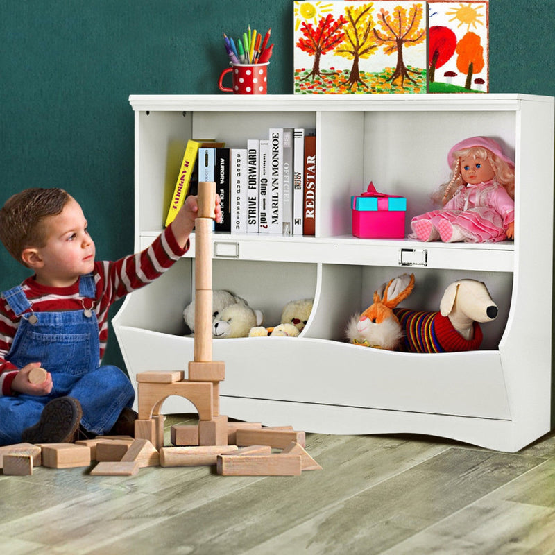 Children's Storage Unit: Baby Toy Organizer and Bookshelf