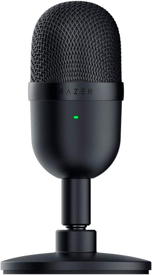 Mini USB Condenser Microphone: Professional Grade Streaming and Gaming on PC - Superior Recording Quality - Accurate Supercardioid Pickup Pattern - Adjustable Stand - Shock Resistant - Timeless Black