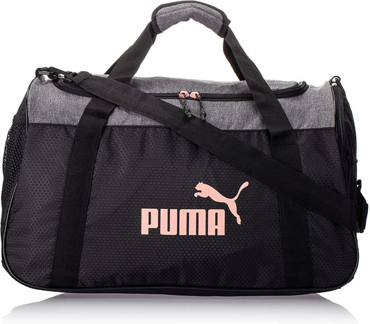 Puma Womens Evercat No. 1 Logo Duffel Bags, Pink/Grey, One Size US