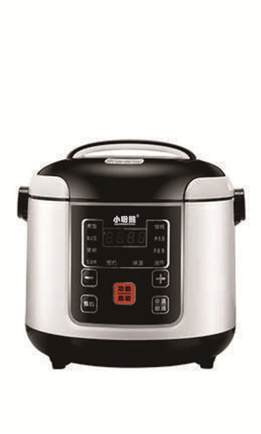 Compact Electric Mini Rice Cooker with 110V Power and English Language Support