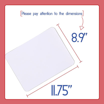 - Dry Erase Lapboard, 11.75" X 8.9", Double Sided with 3 Dry Erase Markers, Mini Dry Erase Board for Kids, Small White Boards for Students