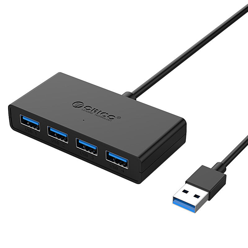 Laptop USB 3.0 Hub with Extension Cable and Auxiliary Power Supply Port