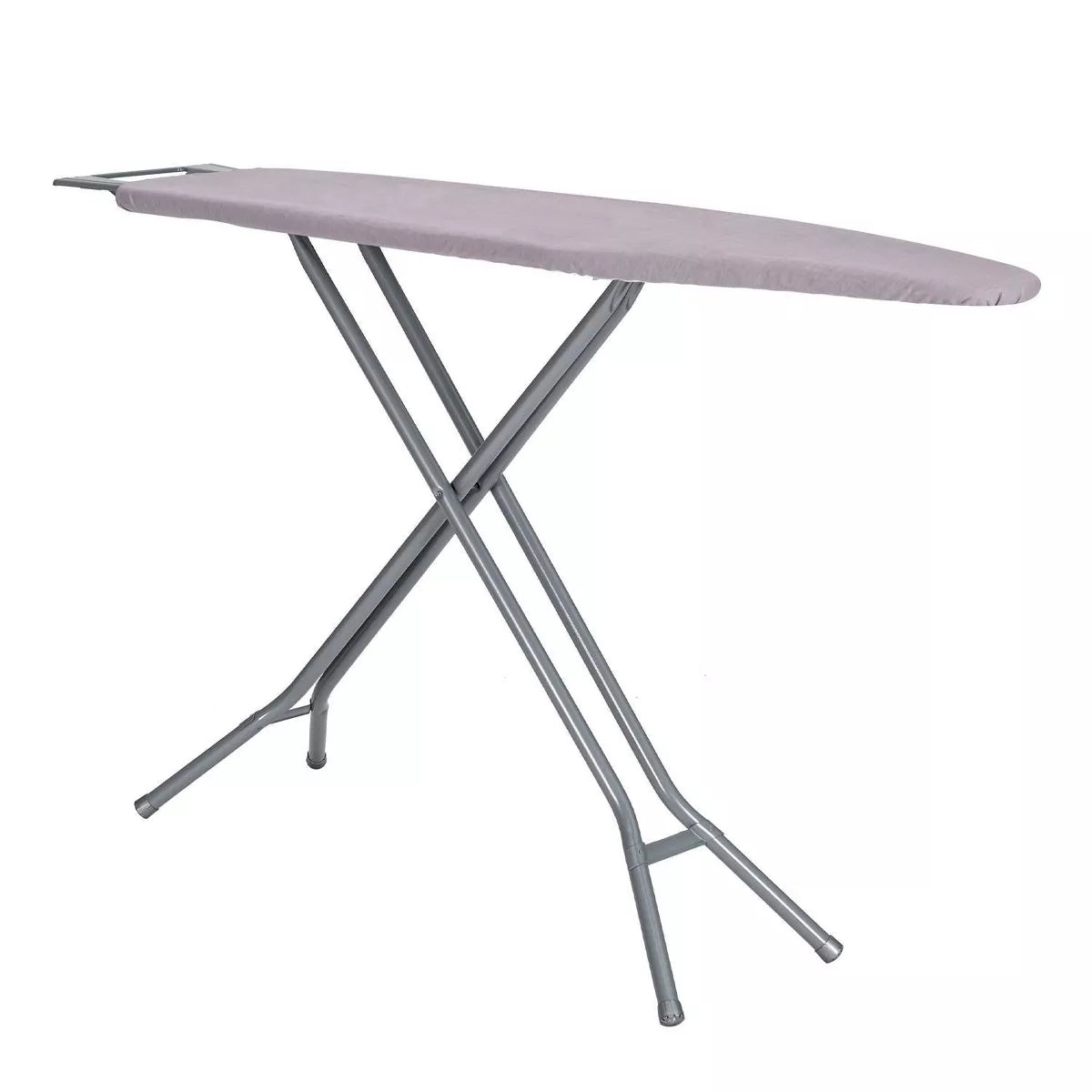 Home Products Light Gray 4-Leg Mesh Top Ironing Board with Integrated Iron Rest