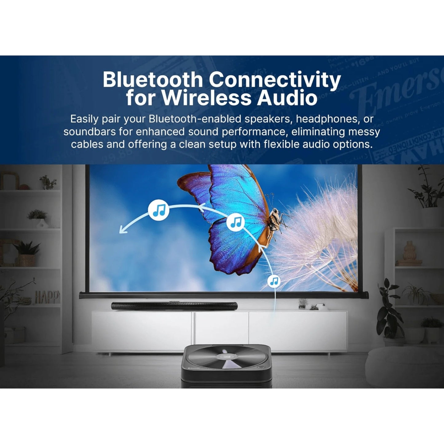 Emerson 120" Home Theater LCD Projector with Built-In DVD Player