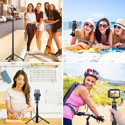 C01 Telescopic Selfie Stick Tripod Monopod Stand Mobile Phone Support Wireless Gimbal Stabilizer for Iphone Android Holder