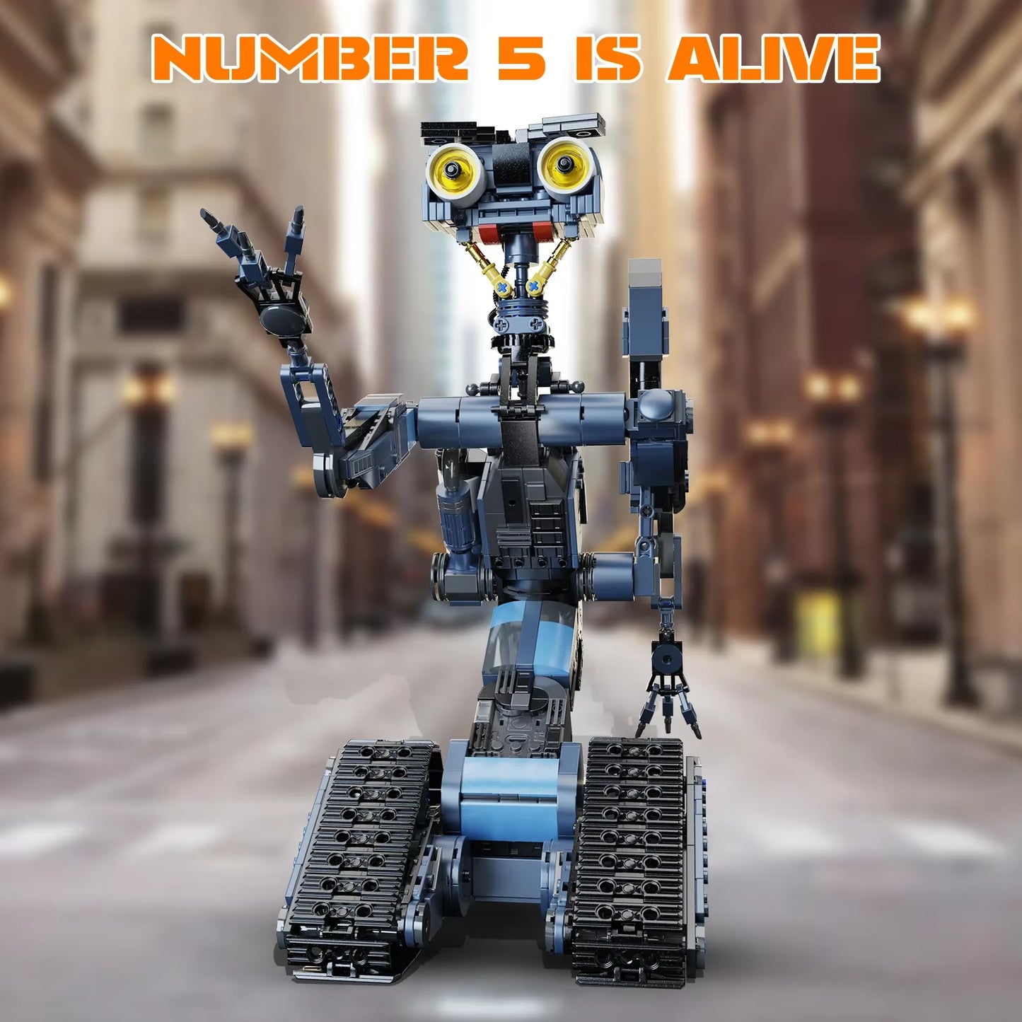 Johnnys 5 Robot Building Blocks Set Military Robot Model Action Figure Bricks Johnnys Five Building Blocks Toys for Kids Gifts