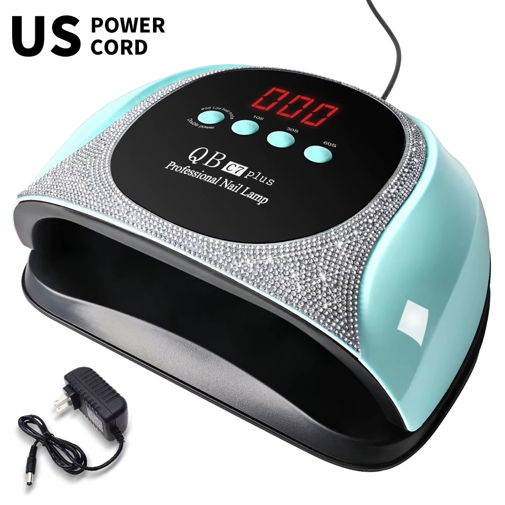Professional UV/LED Nail Lamp 57 LEDS Quick Drying Gel Polish Curing Light with LCD Display Manicure Equipment for Acrylic Gel