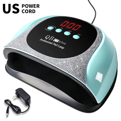 Professional UV/LED Nail Lamp 57 LEDS Quick Drying Gel Polish Curing Light with LCD Display Manicure Equipment for Acrylic Gel