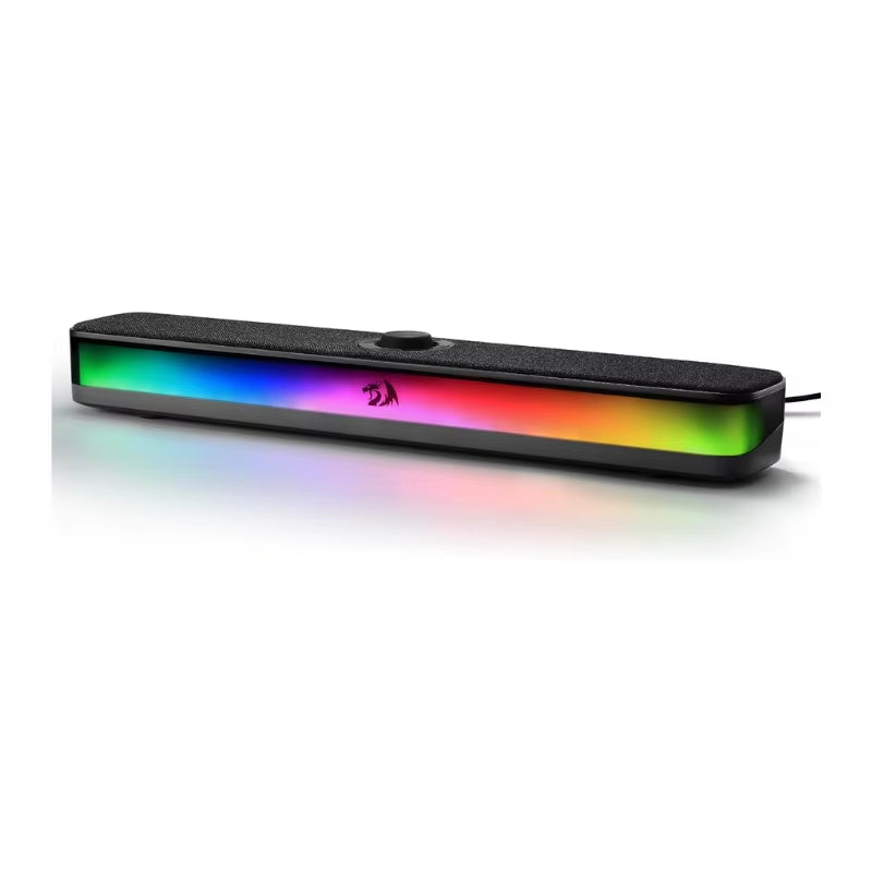 GS515 RGB Desktop Soundbar 2.0 Channel Stereo Computer Speakers for Desktop Bluetooth 5.3, USB-C/USB Powered, Black