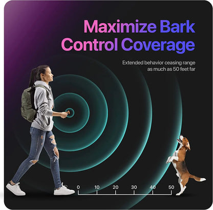 2023 Ultrasonic Dog Repeller and Training Device - Rechargeable Anti-Bark Deterrent with LED Flashlight