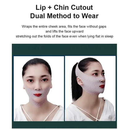 Graphene V-Line Mask Chin up Mask V Shaped Face Mask Chin Strap for Sleeping,Jawline Shaper,Lilac,Small