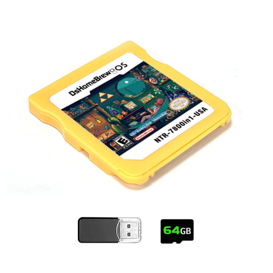 New DS Card 7800 in 1 Game Collection R4 3DS Flash Card for NDSL Ndsi 3DS 2DS Adapter Memory Burning Card DS Video Game Card