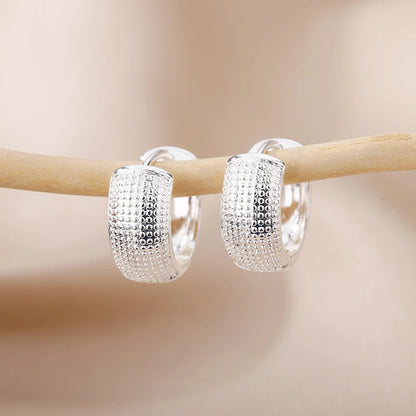 Gold Small Hoop Earrings for Women - Stainless Steel Silver Tone Jewelry, 2024 Trendy Piercing Gift for Her